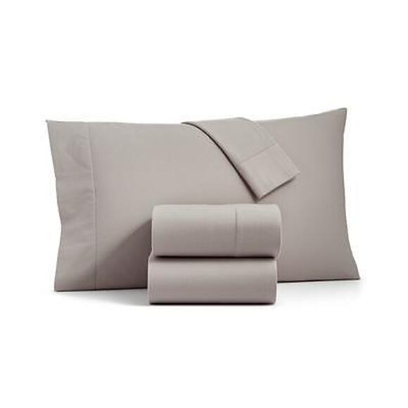 Charter Club Sleep Luxe Full Charcoal Cotton Flannel 4-Pc. Sheet Set - Picture 1 of 5